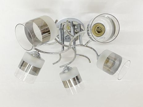 Потолочная Люстра на 5 плафонов VALESO 6978B/5 (Хром)