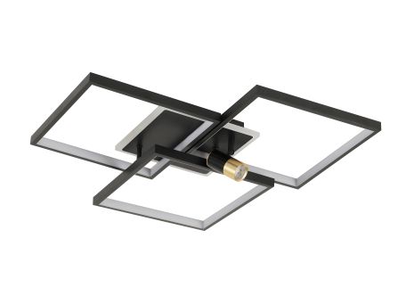 Люстра світлодіодна G 2740/3 BK+GD 151W