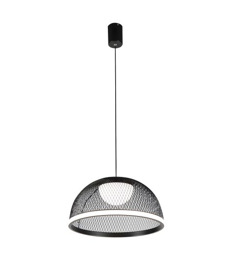 Світлодіодна підвісна люстра 2567/400 (Чорний) з пультом дистанційного керування