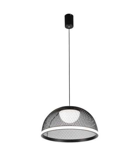 Підвісна світлодіодна люстра 2567/400 (Чорний) з пультом дистанційного керування