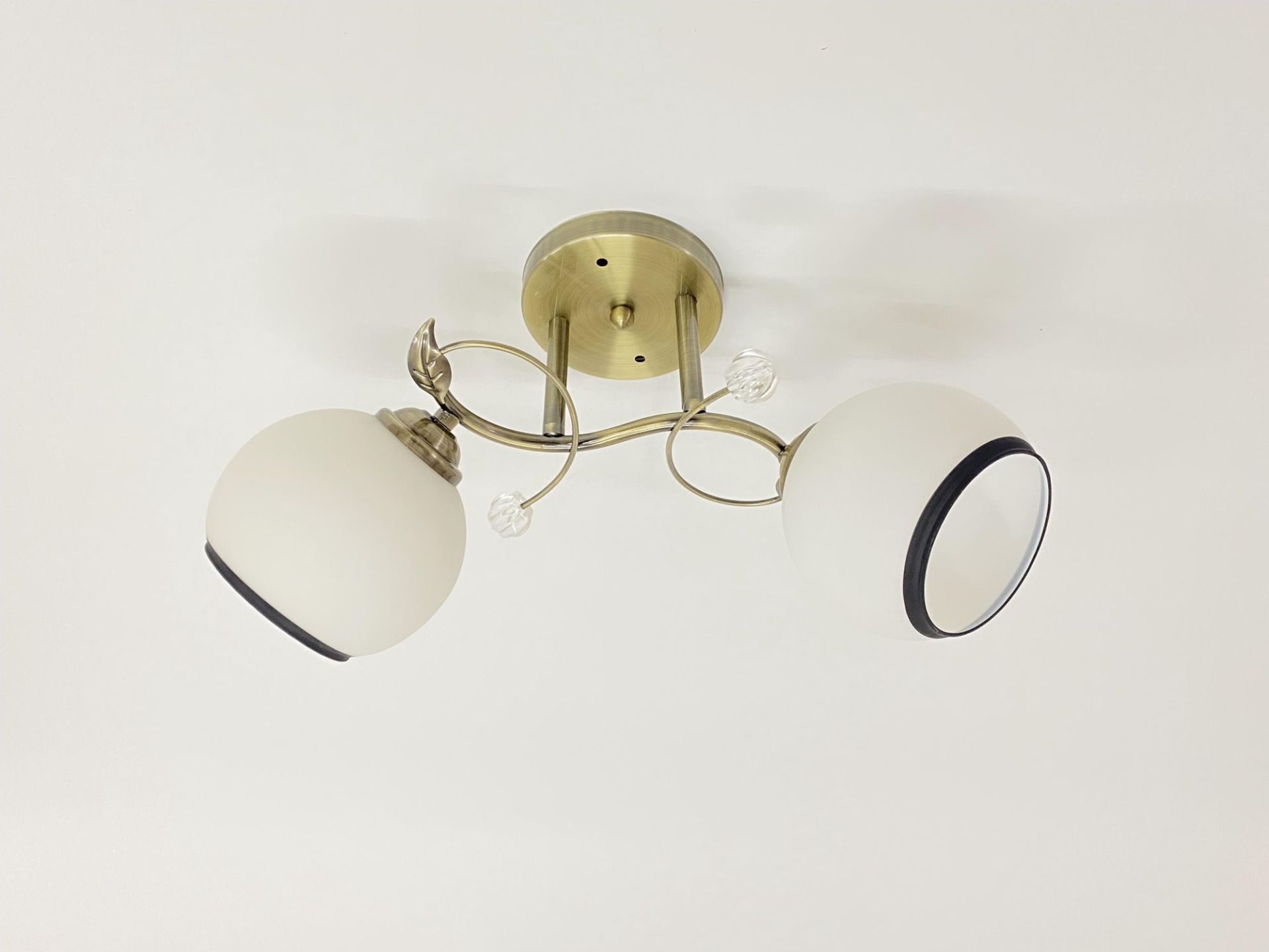 Люстра стельова на 2 плафони 6220J/2 Бронза Люстра стельова на 2 плафони 6220J/2 Бронза