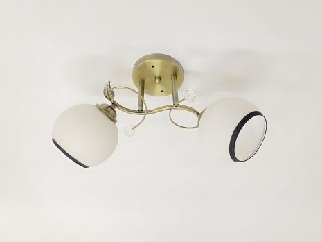 Двухплафоновая люстра потолочная 6220J/2, цвет бронза