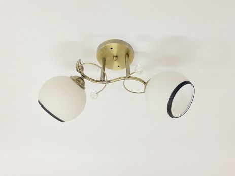 Люстра стельова на 2 плафони 6220J/2 Бронза Люстра стельова на 2 плафони 6220J/2 Бронза