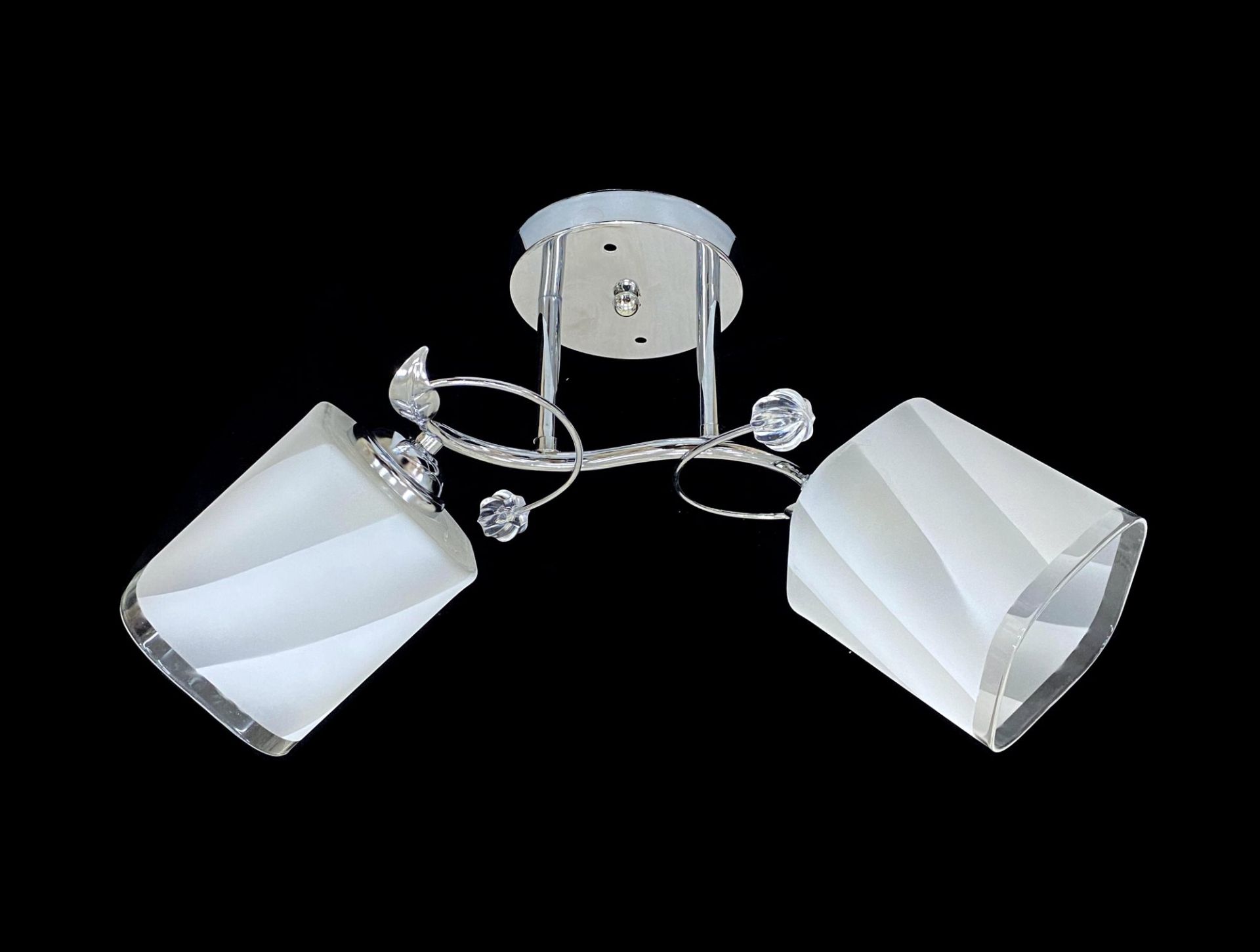 Люстра стельова на 2 плафони 6220L/2 Хром Люстра стельова на 2 плафони 6220L/2 Хром