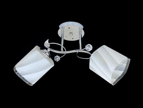 Люстра стельова на 2 плафони 6220L/2 Хром Люстра стельова на 2 плафони 6220L/2 Хром