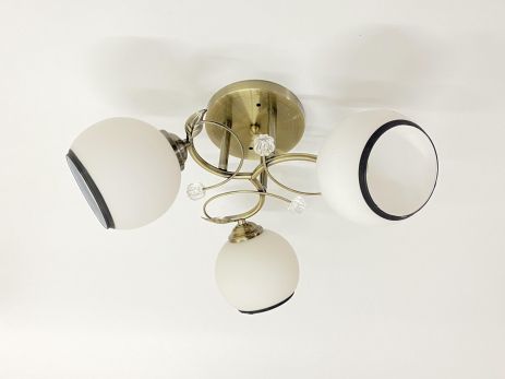 Люстра потолочная на 3 плафона 6220J/3 Бронза