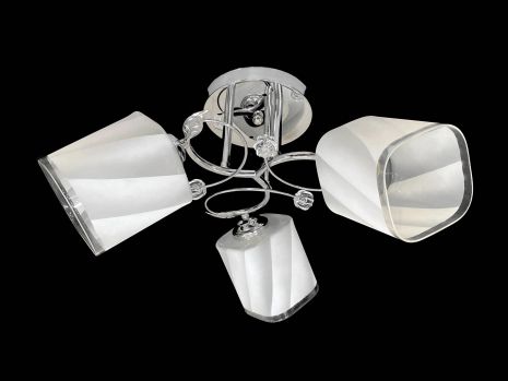 Люстра стельова на 3 плафони 6220L/3 Хром Люстра стельова на 3 плафони 6220L/3 Хром