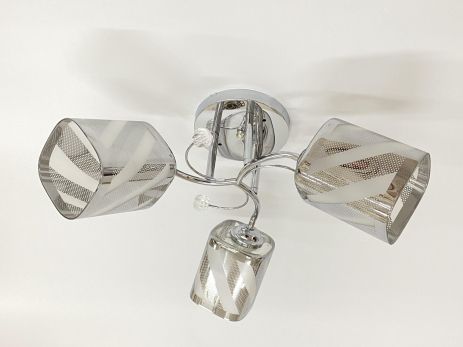 Люстра потолочная на 3 плафона 6247E/3 Хром