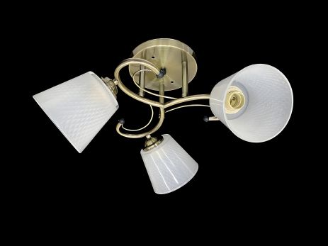 Потолочная люстра с 3 плафонами 7051C/3 Бронза