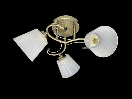 Люстра потолочная на 3 плафона 7051C/3 Бронза