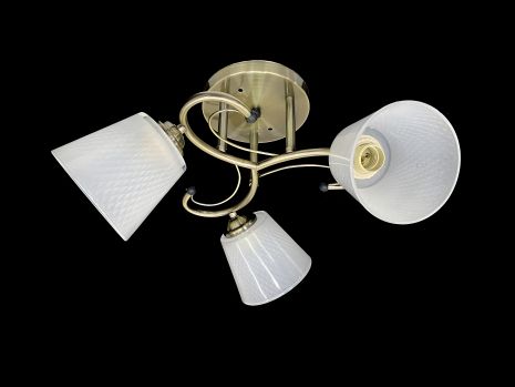 Люстра потолочная на 3 плафона 7051C/3 Бронза