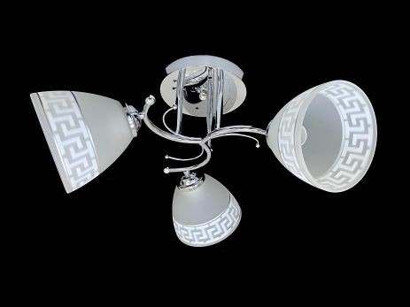 Трехплафонная потолочная люстра 9506E/3 в хроме