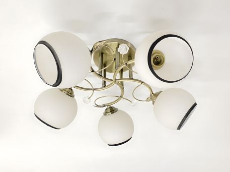 Потолочная люстра на 5 плафонов, бронза, 6220J/5 Потолочная люстра на 5 плафонов, бронза, 6220J/5