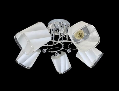 Стельова люстра на 5 плафонів 6220L/5 Хром