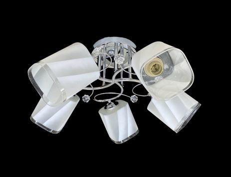 Люстра потолочная на 5 плафонов 6220L/5 Хром