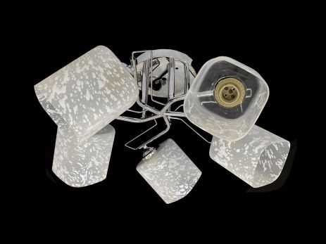 Люстра потолочная на 5 плафонов 7364F/5 Хром