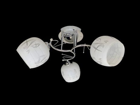 Люстра с тремя плафонами 9509F/3 хром