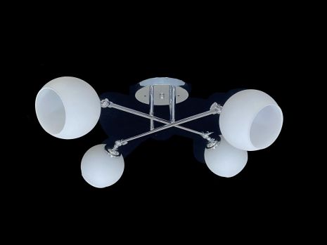 Підвісна люстра на 4 плафони 91176B/4 хром Підвісна люстра на 4 плафони 91176B/4 хром