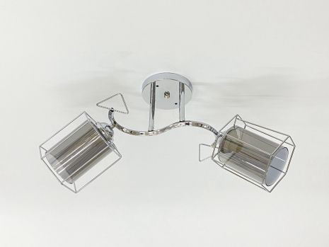 Стельова люстра на 2 плафони 91179B/2 хром Стельова люстра на 2 плафони 91179B/2 хром