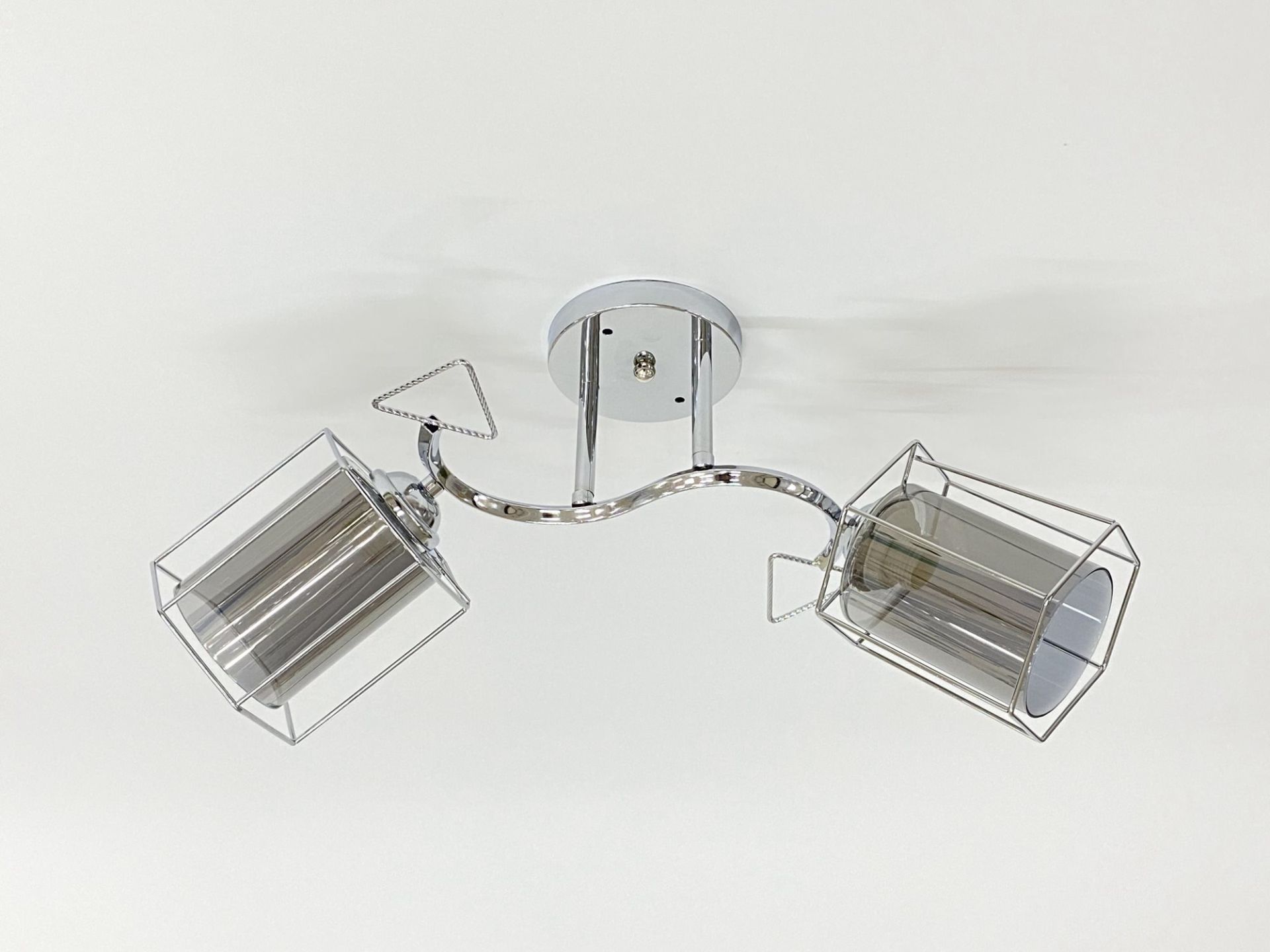 Стельова люстра на 2 плафони 91179B/2 хром Стельова люстра на 2 плафони 91179B/2 хром