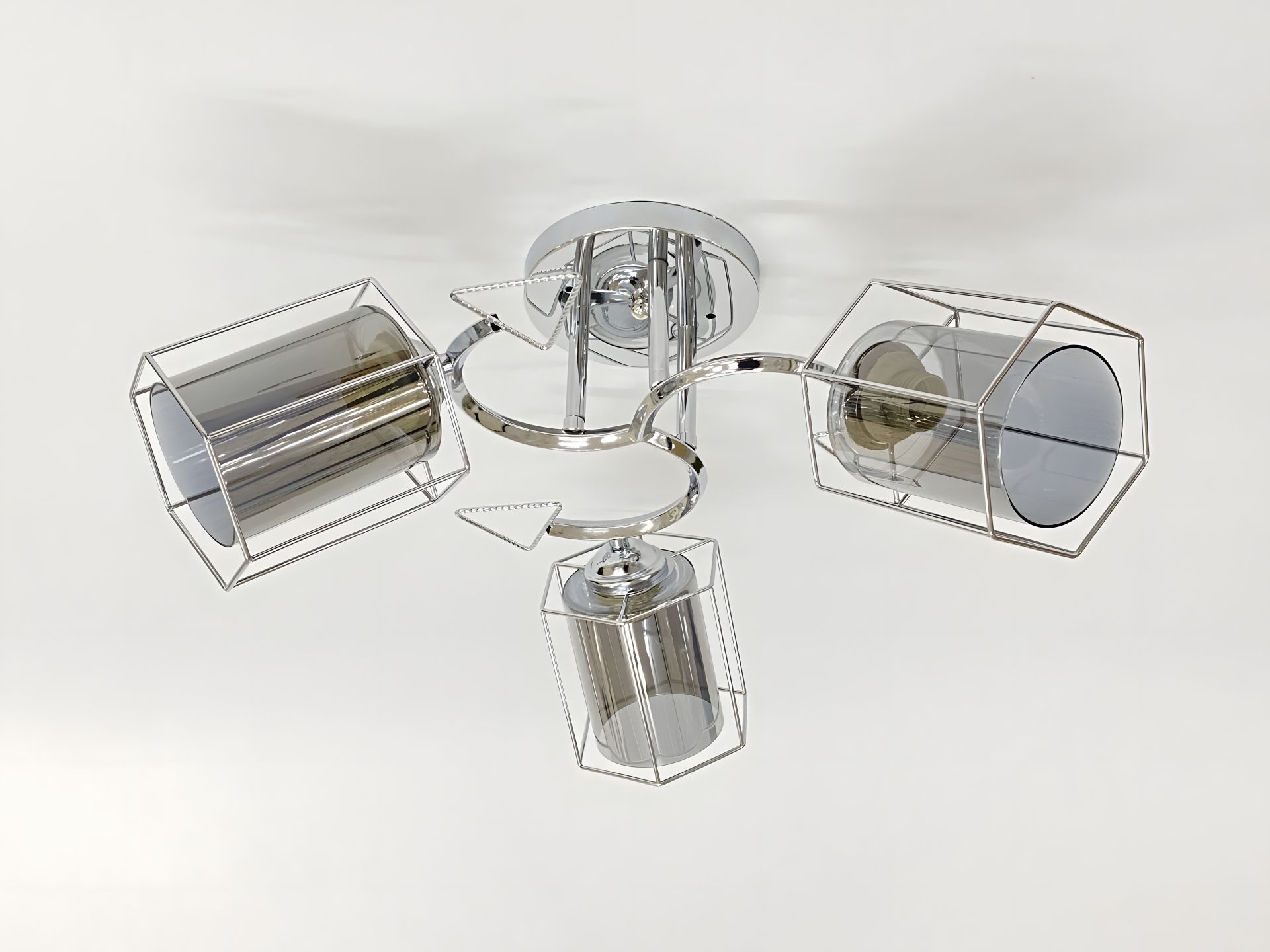 Стельова люстра з 3 плафонами 91179B/3 хром Стельова люстра з 3 плафонами 91179B/3 хром