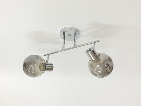 Стельова люстра на 2 плафони 91180B/2 хром Стельова люстра на 2 плафони 91180B/2 хром