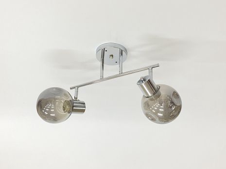 Стельова люстра на 2 плафони 91180B/2 хром Стельова люстра на 2 плафони 91180B/2 хром