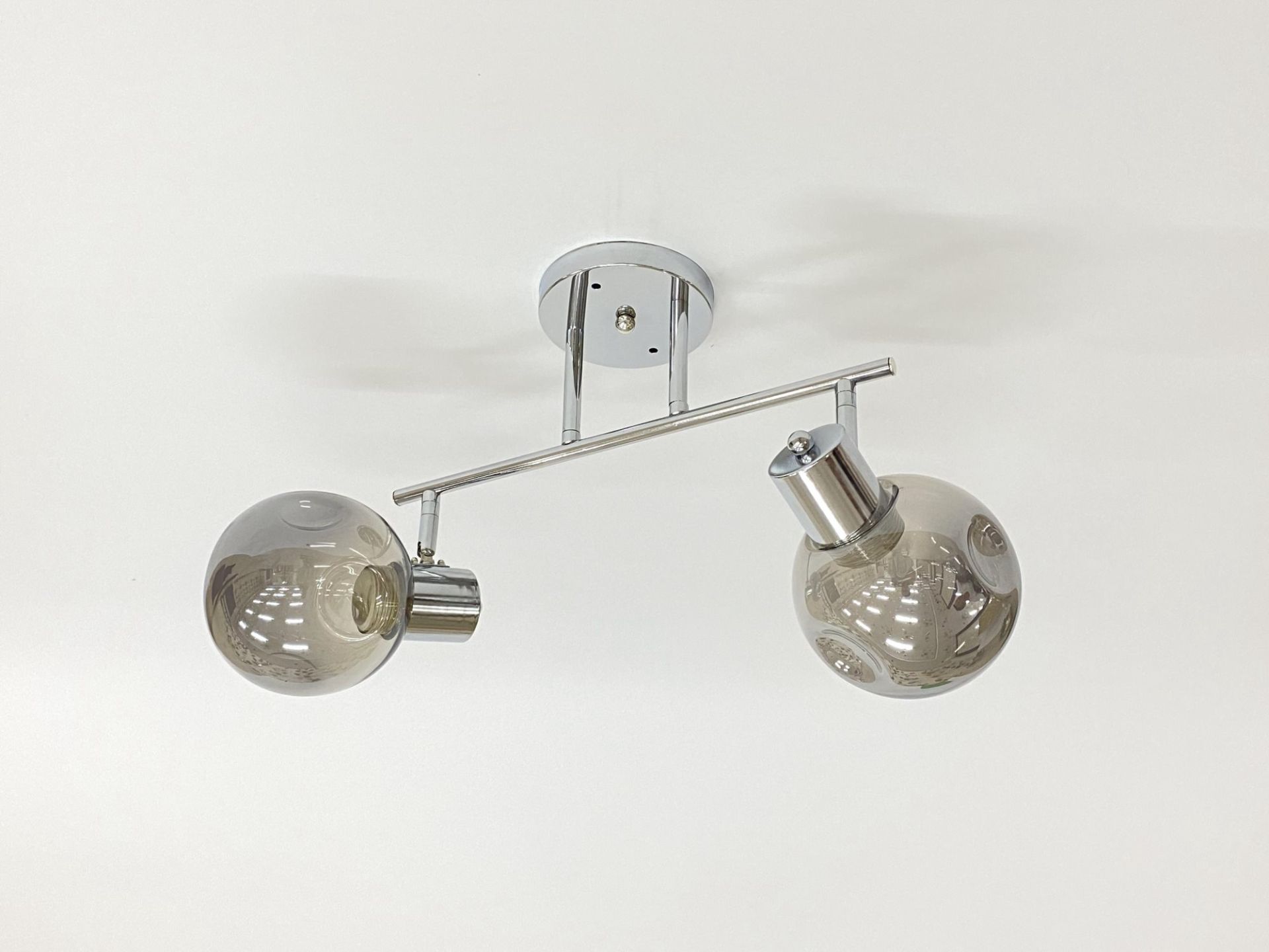 Стельова люстра на 2 плафони 91180B/2 хром Стельова люстра на 2 плафони 91180B/2 хром