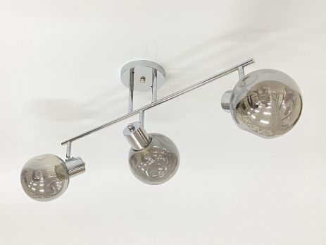 Потолочная люстра на 3 плафона 91180B/3 хром