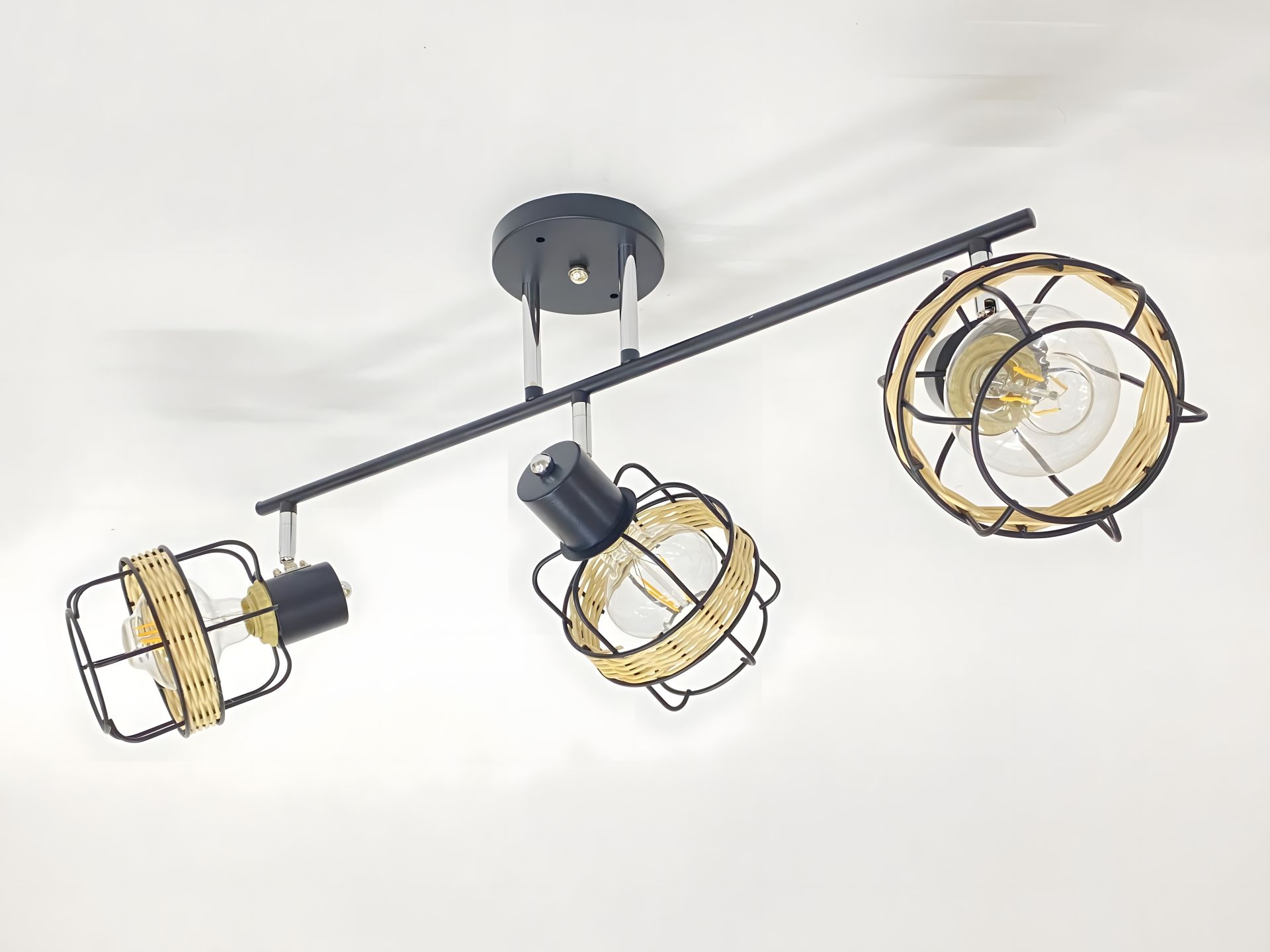 Люстра на 3 плафони 91180K/3, чорний+хром Люстра на 3 плафони 91180K/3, чорний+хром