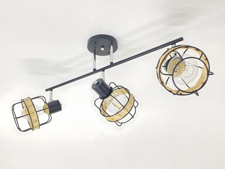 Люстра на 3 плафони 91180K/3, чорний+хром Люстра на 3 плафони 91180K/3, чорний+хром