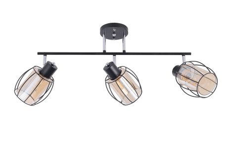 Стельова люстра на 3 плафони 91180M/3 чорний+хром Стельова люстра на 3 плафони 91180M/3 чорний+хром