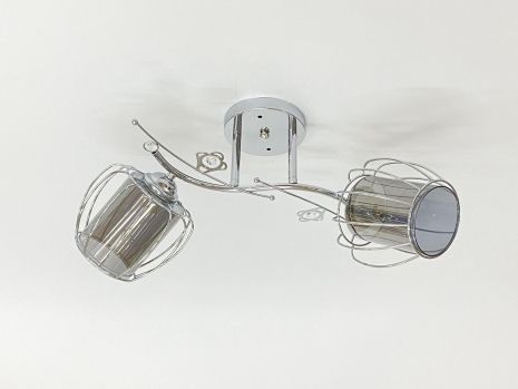 Стельова люстра на 2 плафони 91187B/2 хром Стельова люстра на 2 плафони 91187B/2 хром