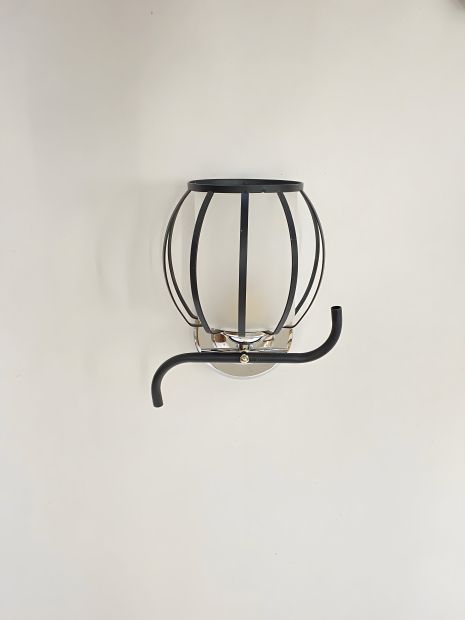 B-91195 Настенное бра хром+черный