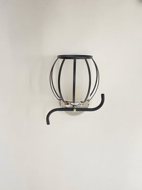 B-91195 Настенное бра хром+черный