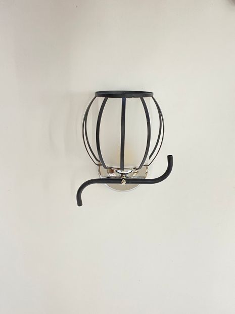Настенное бра B-91195/1 хром+черный Настенное бра B-91195/1 хром+черный