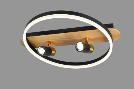 Люстра потолочная светодиодная VALESO 77084/1+2S, черный