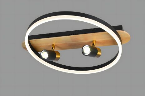 Світлодіодна люстра VALESO 77084/1+2S, чорний