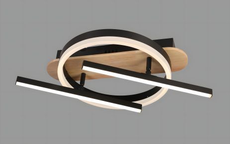 Світлодіодна люстра стельова VALESO 77087/300, чорний