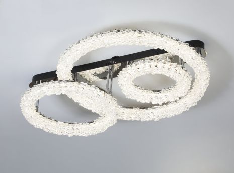 Люстра потолочная светодиодная VALESO 33047/800*600, хромовый