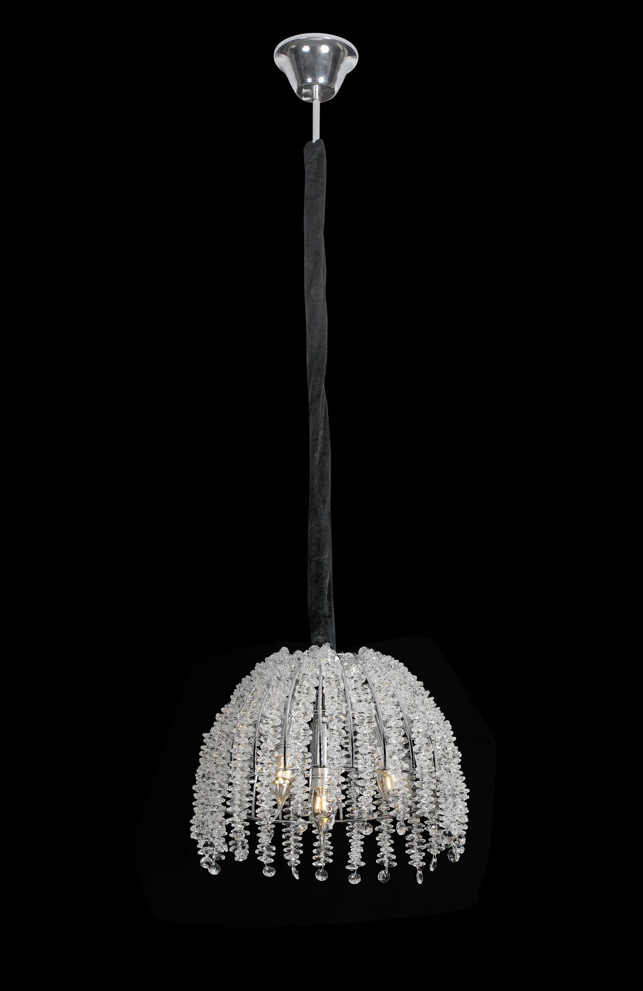 Люстра підвісна кришталева VALESO 33057/300 хромовий на 3 лампи E14 Люстра підвісна кришталева VALESO 33057/300 хромовий на 3 лампи E14