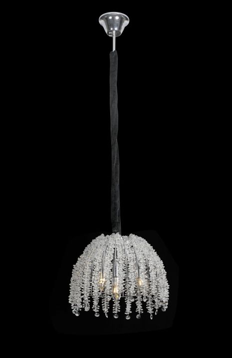 Люстра підвісна кришталева VALESO 33057/300 хромовий на 3 лампи E14