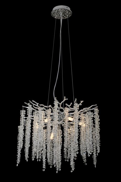 Люстра потолочная хрустальная VALESO 33001/460 хромовый на 6 ламп E14