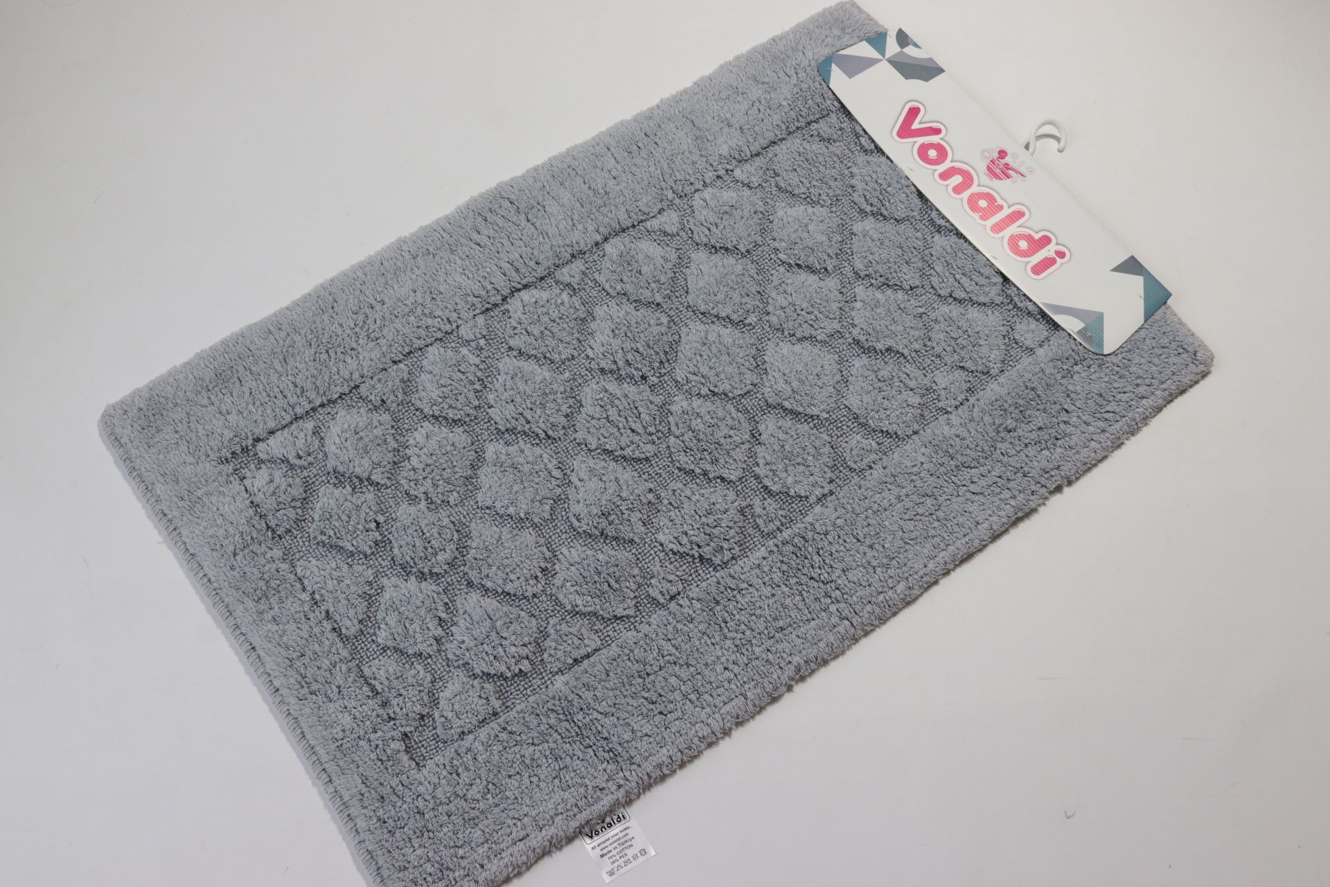 Коврик для ванной 100*60 см Vonaldi Elite Grey 70004 Коврик для ванной 100*60 см Vonaldi Elite Grey 70004