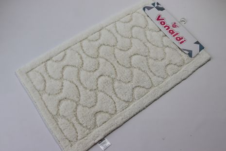 Коврик для ванной комнаты 100*60 см, Vonaldi Elite Cream 70002