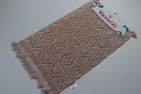 Прямокутний килимок у ванну Vonaldi Elite Pudra 100x60 см 70000