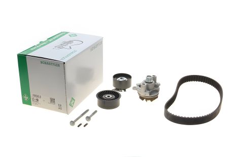 Water Pump + Timing Belt Kit VAUXHALL VIVARO, OPEL MOVANO, INA (530019830)