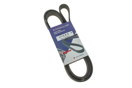 Ремінь генератора 6PK1718 LT 2.5TDI 00/T4 2.4D/2.5TDI 96, Hutchinson (1715K6) Ремінь генератора 6PK1718 LT 2.5TDI 00/T4 2.4D/2.5TDI 96, Hutchinson (1715K6)