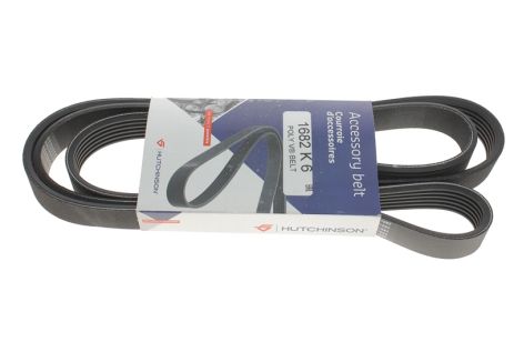 Ремінь генератора 6PK1678 LT 2.8TDI 02-, виробництво Hutchinson (1682K6) Ремінь генератора 6PK1678 LT 2.8TDI 02-, виробництво Hutchinson (1682K6)