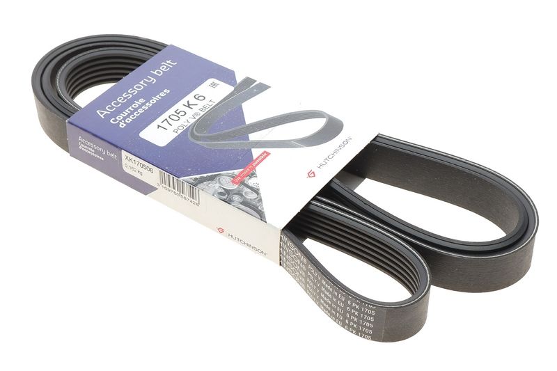 Генератора ремінь 6PK1708 Jumper 1.9TD 9402 ALT, PS, AC, Hutchinson (1705K6) Генератора ремінь 6PK1708 Jumper 1.9TD 9402 ALT, PS, AC, Hutchinson (1705K6)